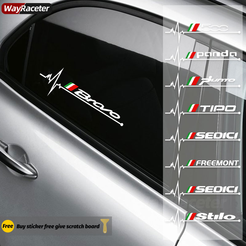 Car Accessories Under 500 - Figat 500の反射型ウィンドウステッカー,2ユニット,bucato,dobo de panda,punto tipo,dobo,freemont seina,alo,124