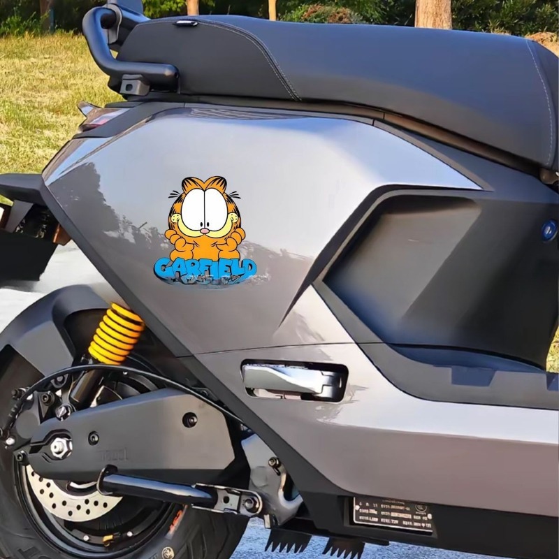 クリエイティブな漫画風のかわいいガーフィールドの車用ステッカ - Car Accessories For Decoration のレビューと価格