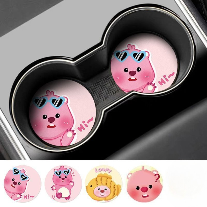 ルーピー・クリエイティブ・カートゥーン・カーコースター 男の - Car Accessories For Decoration のレビューと価格