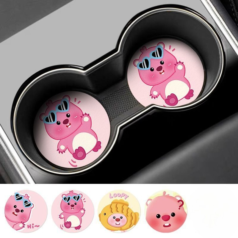 ルーピー・クリエイティブ・カートゥーン・カーコースター 男の - Car Accessories For Decoration のレビューと価格