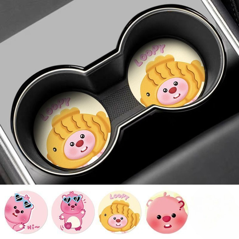 ルーピー・クリエイティブ・カートゥーン・カーコースター 男の - Car Accessories For Decoration のレビューと価格