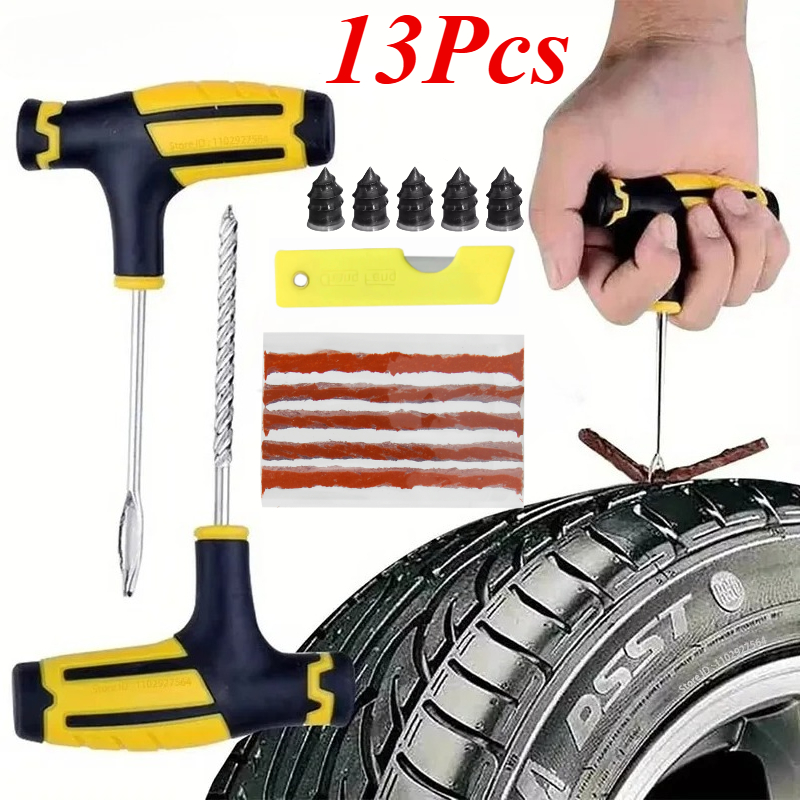 緊急用ヘビーデューティーカータイヤ修理キット、複数サイズ対応 - Car Emergency Tool Kit のレビューと価格
