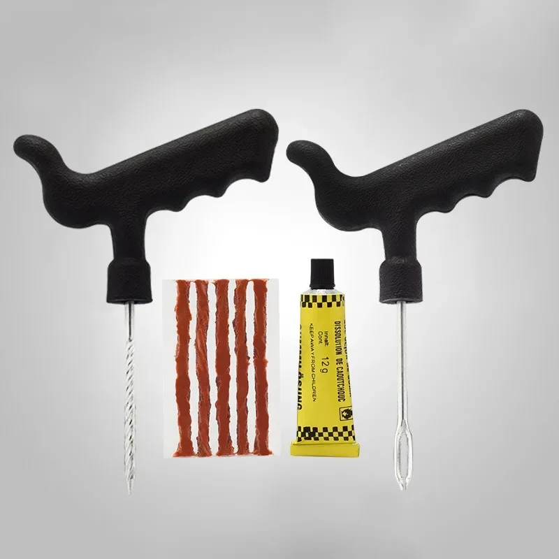 路側緊急用チューブレスタイヤパンク修理キット、ゴムプラグ挿入 - Car Emergency Tool Kit のレビューと価格