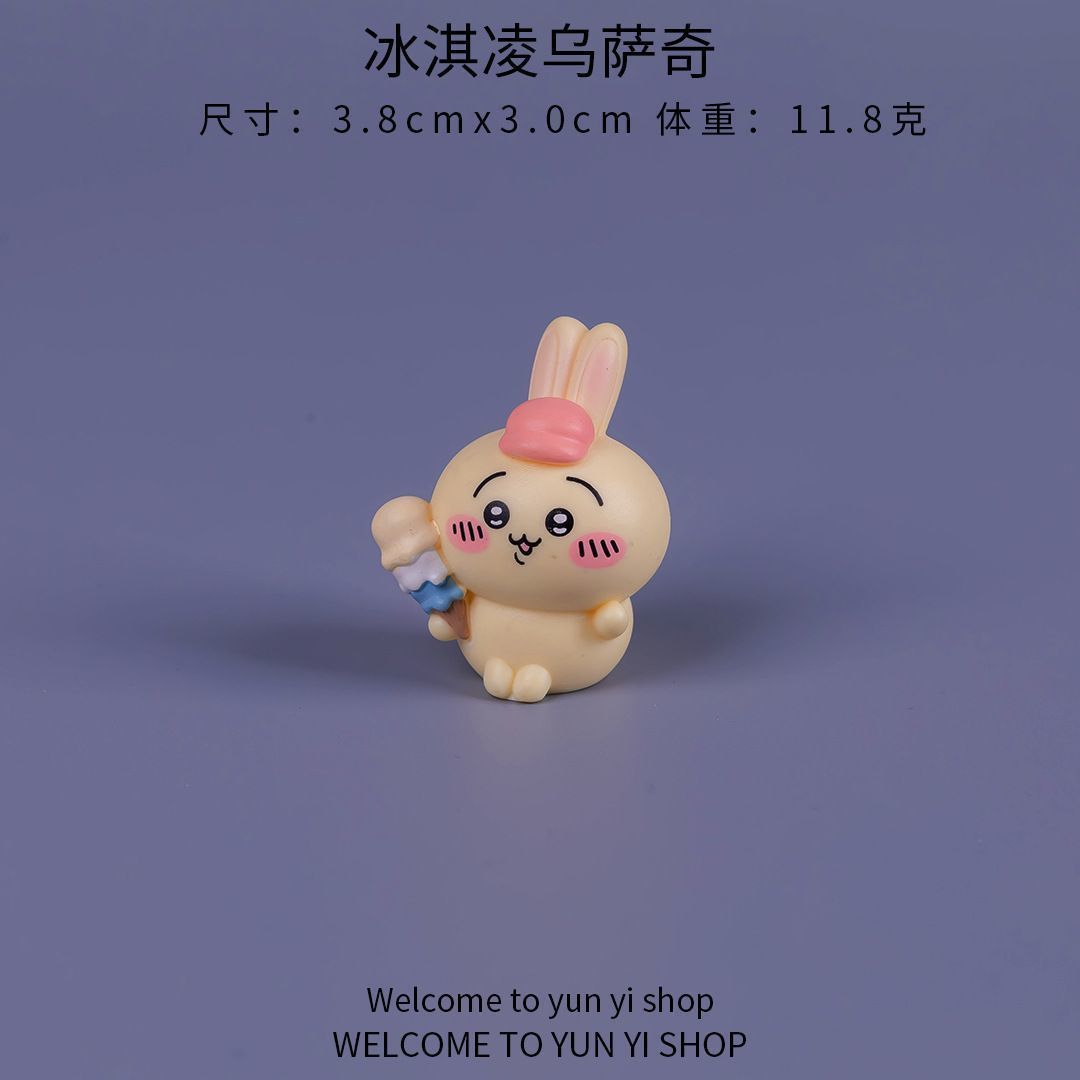 ちいかわマイクロ風景ミニフィギュア可愛い漫画ブラインドボック - Car Accessories For Decoration のレビューと価格