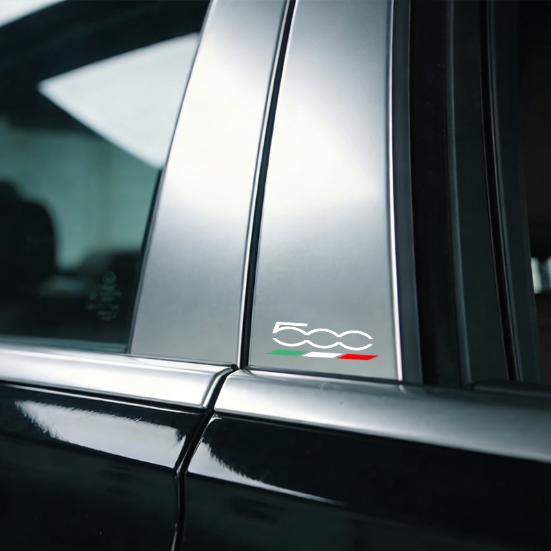 車体ステッカー4枚、車窓装飾ロゴステッカー、フィアット500 - Car Accessories Under 500 のレビューと価格