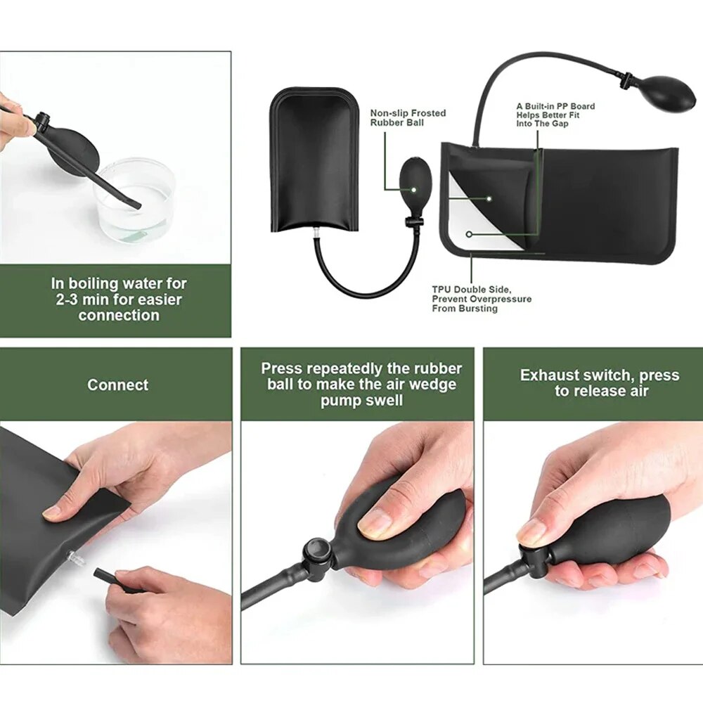 錠前屋用カーウェッジポンプ、厚手のドア修理、エアクッション、 - Car Emergency Tool Kit のレビューと価格