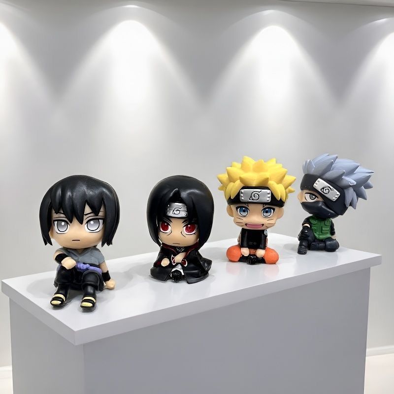 ナルト漫画かわいいフィギュアモデルカワイイ2Dちび人形車飾り - Car Accessories For Decoration のレビューと価格