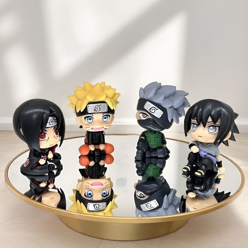 ナルト漫画かわいいフィギュアモデルカワイイ2Dちび人形車飾り - Car Accessories For Decoration のレビューと価格