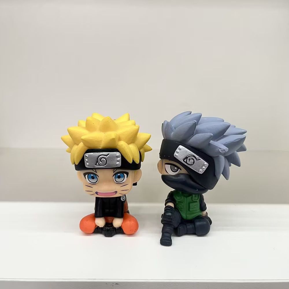 ナルト漫画かわいいフィギュアモデルカワイイ2Dちび人形車飾り - Car Accessories For Decoration のレビューと価格