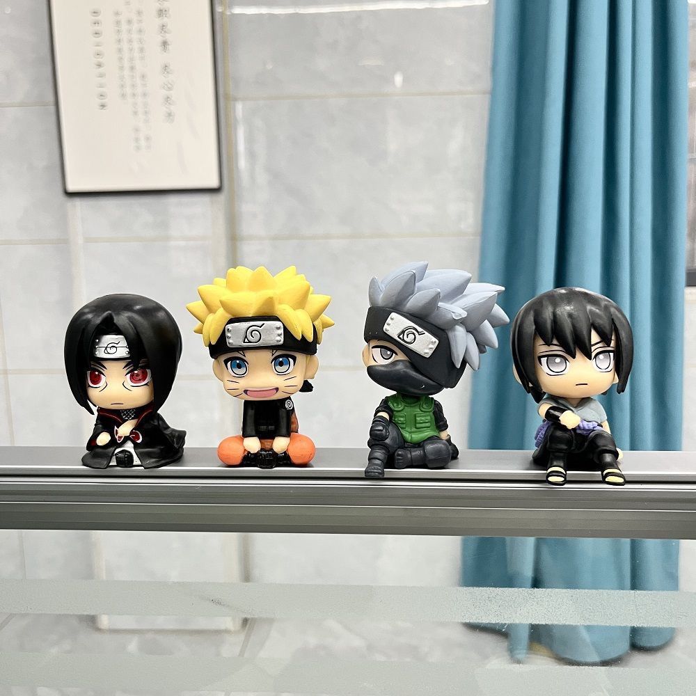 ナルト漫画かわいいフィギュアモデルカワイイ2Dちび人形車飾り - Car Accessories For Decoration のレビューと価格