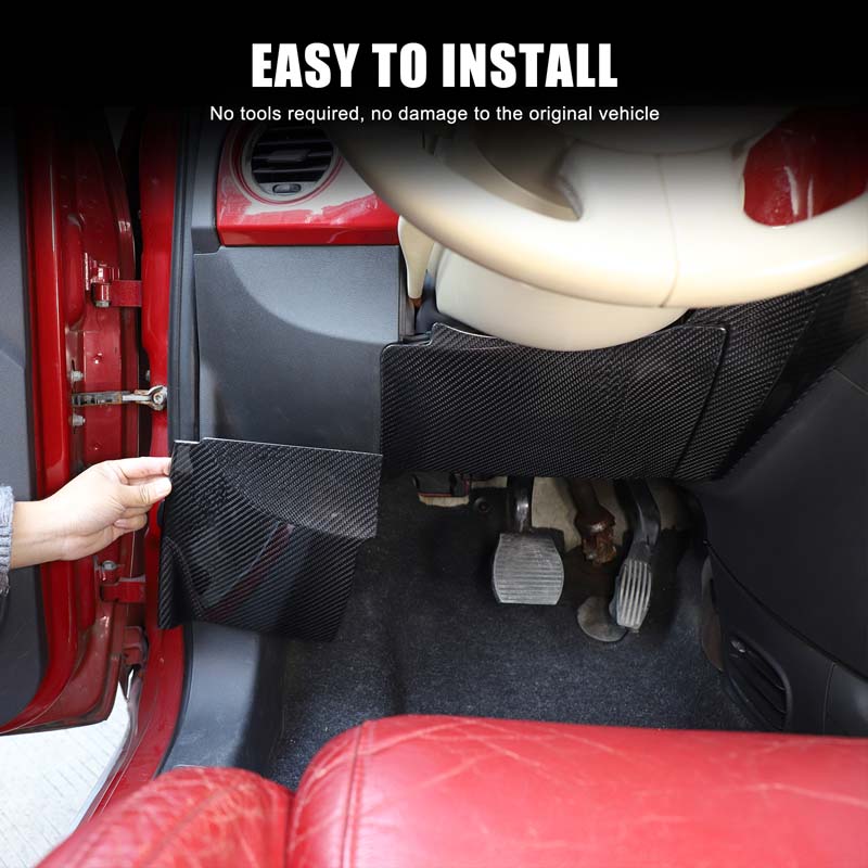 フィアット 500 2007-2015 本物のカーボンファイ - Car Accessories Under 500 のレビューと価格