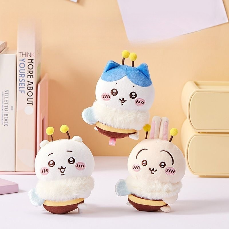 蜂シリーズ漫画かわいいハチワレうさぎ人形ソフトかわいいぬいぐ - Car Accessories For Decoration のレビューと価格